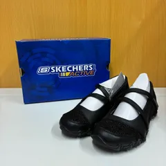 SKECHERS スケッチャーズ ストラップシューズ バレエシューズ コンフォートシューズ パンプス 未使用品 ブラック レース柄 23.0㎝ 517