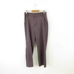 グレイル GRL センタープレスフレアパンツ ロング ストレッチ 紫 M *A484