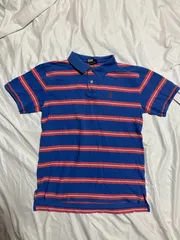 RALPH LAUREN ボーダー ポロシャツ ブルー L US古着