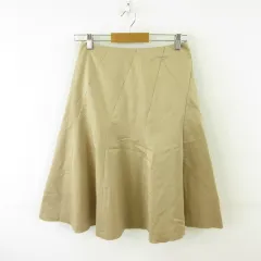 ソニア ソニアリキエル SONIA SONIA RYKIEL スカート フレア ひざ丈 ストレッチ ベージュ 38 *T929