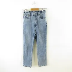 グローバルワーク GLOBAL WORK デニムテーパードパンツ ロング 青 S *A600