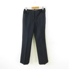 パンツ スラックス ロング 紺 11 *A428