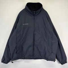 古着 コロンビア Columbia ナイロンジャケット フルジップ ウォームアップ アウトドア ワンポイントロゴ刺繍 2XL  グレー系 メンズ