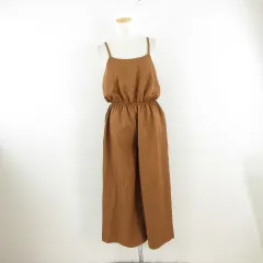 マジックサウンド MAGIC SOUND オールインワン サロペット ロング 茶 M *A936