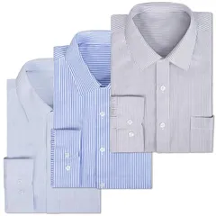 [VARNIC] ワイシャツ 長袖 メンズ 3枚セット 形態安定 通気性 超速乾 抗菌 ビジネス 冠婚葬祭 男女兼用 0