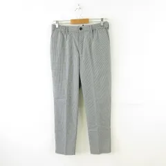 ジーユー GU ロングパンツ 総柄 白 黒 S *A642