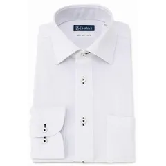 [i-Shirt(アイシャツ)]ワイシャツ i-shirt 完全ノーアイロン ストレッチ 速乾 長袖 アイシャツ メンズ 形態安定 メンズ ホワイト レギュラーサイズ 長袖ワイドカラーM15120001201 日本 M82(首回り39cm×裄丈82cm)  0