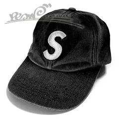 送料無料 メンズ キャップ ブラック Supreme シュプリーム Pigment Coated S Logo 6-Panel SS26H3 シュプリームピグメントコーテッドSロゴ6パネルキャップ se1486r