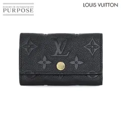 未使用 展示品 ルイ ヴィトン LOUIS VUITTON モノグラム アンプラント ミュルティクレ6 6連 キーケース ノワール M64421 RFID 90320099