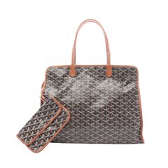 ゴヤール GOYARD トートバッグ アーディPM HARDY2PMLTY01CG03P ブラック/ブラウン PVCコーティングキャンバス レザー アーディPM レディース Used B
