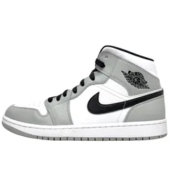 NIKE AIR JORDAN 1 MID LIGHT SMOKE GREY WHITE BLACK エア ジョーダン1 ミッド 27.5cm グレー ホワイト 白 メンズ ナイキ スニーカー U11495