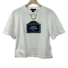 良品】ヴィトン Tシャツ デニム モノグラム チェーン 白 - メルカリ