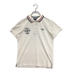中古 レディース キャロウェイ Callaway 半袖ポロシャツ M 白 ホワイト