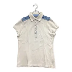 中古 レディース キャロウェイ Callaway 半袖ポロシャツ L 白 ホワイト