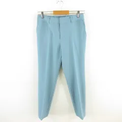 エマジェイムス EMMAJAMES テーパードパンツ ロング ストレート 水色 9 *A697