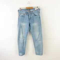 グリーンレーベルリラクシング ユナイテッドアローズ green label relaxing デニムパンツ ジーンズ アンクル丈 青 36 *A160