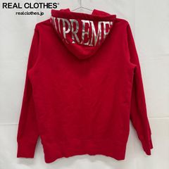 Supreme パーカー レッド Mサイズ 834 - メルカリ