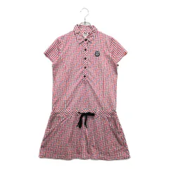 中古 レディース フィラゴルフ FILA GOLF ワンピース L ピンク×ブルー×ホワイト 半袖 チェック