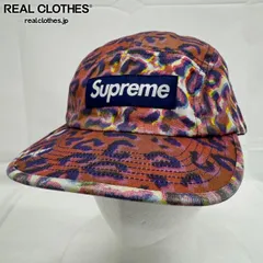 Supreme/シュプリーム【24AW】Washed Chino Twill Camp Cap Leopard/ウォッシュド チノ ツイル キャンプ キャップ/帽子/レオパード