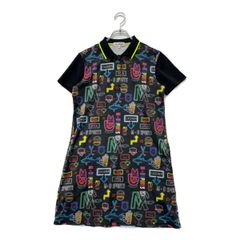 376】マンシングウェア ゴルフ アロハ柄 ポロワンピース L - メルカリ