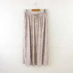 オフオン ofuon フレアスカート ロング 総柄 ピンク 40 *A45