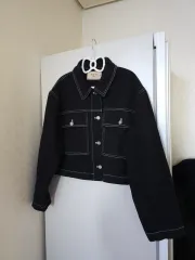 アトリエナイン リー ブラック デニムジャケット