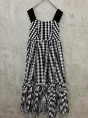 31 Sons de mode トランテアンソンドゥモード 071256 ギンガムチェック ワンピース size38/黒×白 ■◆ レディース