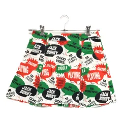 中古 レディース ジャックバニー Jack Bunny!! スカート 2(L) 白×緑×赤 一体型インナーパンツ 総柄
