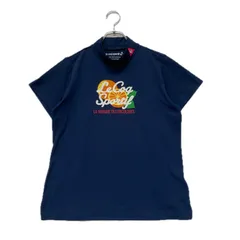 中古 レディース ルコックスポルティフ le coq sportif 半袖シャツ LL 紺 ネイビー ハイネック