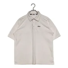 中古 メンズ フィラゴルフ FILA GOLF 半袖ポロシャツ L 白 ホワイト シンプル