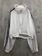 INGNI イング ダブルジップ 袖ライン ナイロンシアースタンドブルゾン ジャケット sizeM/白 ■■ レディース