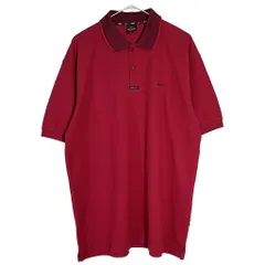 90年代 USA製 NIKE ナイキ ワンポイントロゴ ポロシャツ スポーツ レッド(メンズ XL)中古 古着 X7662
