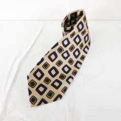 タケオキクチ TAKEO KIKUCHI ネクタイ シルク 総柄 ベージュ *A166