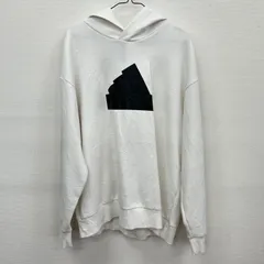 Y171 adidas パーカー 4XL 白 スウェット ロゴプリント アディダス 古着卸 アメリカ仕入