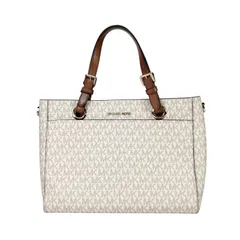 MICHAEL KORS MK 総柄 トートバッグ マイケルコース バッグ ホワイト ブラウン
