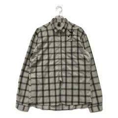 中古 メンズ オークリー OAKLEY 長袖シャツ M グレー チェック柄 スカル