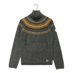 中古 レディース ロサーセン ROSASEN セーター M グレー タートルネック 裏地付き