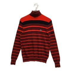 中古 レディース パーリーゲイツ PEARLY GATES セーター 0(S) 赤系 レッド系 ボーダー タートルネック