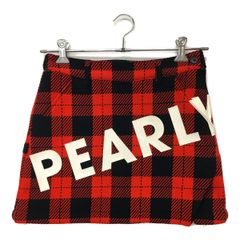 PEARLY GATES 赤黒チェック スカート 新品タグ付 M - メルカリ
