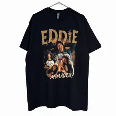 STRANGER THINGS ストレンジャー・シングス エディー・マンソン 半袖Ｔシャツ ドラマ ブラック(メンズ XL)中古 古着 X7667