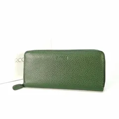 未使用保管品 BARCOS 長財布 レザー 革 ダークグリーン 箱付き