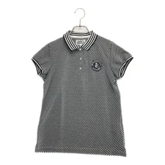 中古 レディース ジャックバニー Jack Bunny!! 半袖ポロシャツ 0(S) 紺×白 斜めストライプ