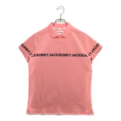中古 レディース ジャックバニー Jack Bunny!! 半袖ポロシャツ 2(L) ピンク 鹿の子