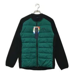 未使用品 メンズ キャロウェイ Callaway ブルゾン M 緑×黒 グリーン×ブラック 中綿 フリース裏地 ダブルジップ