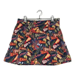 中古 レディース ジャックバニー Jack Bunny!! スカート 2(L) ネイビー系 総柄 一体型インナーパンツ