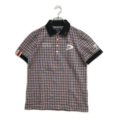 中古 メンズ パーリーゲイツ PEARLY GATES 半袖ポロシャツ 4(M) 紺系 ネイビー系 チェック柄