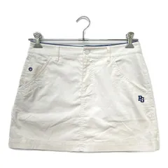 中古 レディース パーリーゲイツ PEARLY GATES スカート 2(L) 刺しゅうロゴ ワッペン シンプル