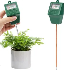 Alpha Depot 土壌水分計 観葉植物 水やりチェッカー 電池不要 土壌湿度計 水分測定 水分量計測 土壌テスター 差し込み 家庭菜園 園芸 農作物 (グリーン)のサムネイル