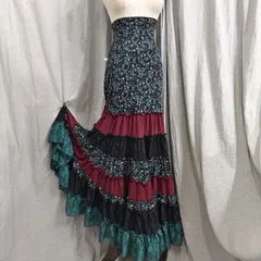 フラメンコ スカート フリル付き ロング タイト レディース ダンス衣装 練習着 発表会 ステージ パフォーマンス おしゃれ