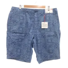ユニクロ UNIQLO レインスプーナー ショートパンツ 花柄 XL 青 ブルー /MG